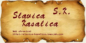 Slavica Kasalica vizit kartica